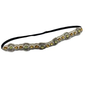 PINK PEWTER Headband rhinestones